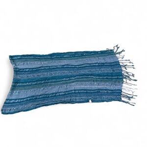 Bijoux Terner Blue Striped Scarf